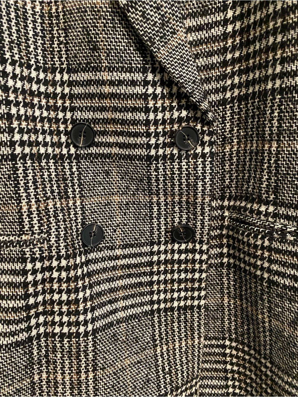 Aqua Black & White Houndstooth Blazer - Picture 2 of 3